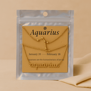 Aquarius zodiac crystal bracelet with lava stone beads - Aroma Paradise