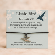 Make a Wish Bracelet - Little Bird Of Love Collection - crystal wish bracelet - Aroma Paradise