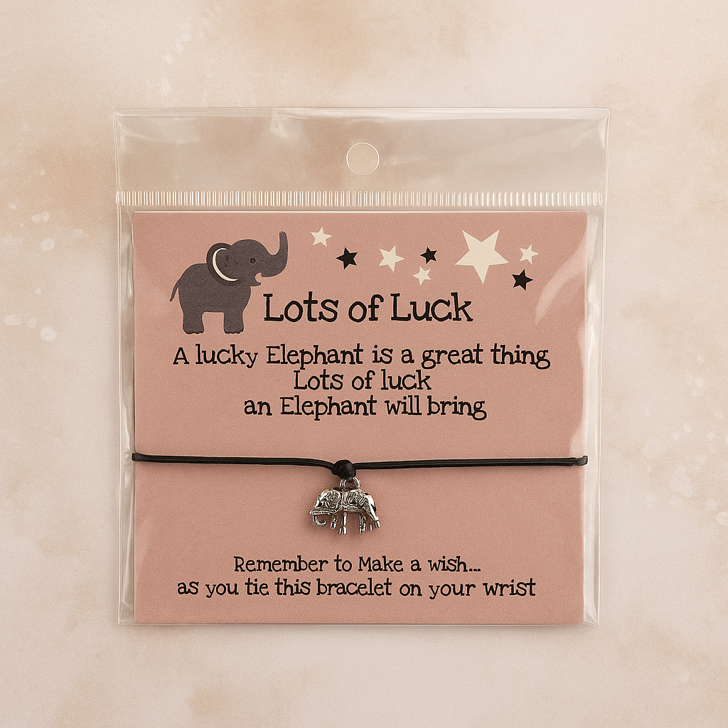 Make a wish Bracelet - Elephant  - Lots of Luck