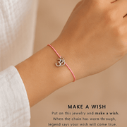 Make A Wish Love Bracelet - Om Collection - crystal wish bracelet - lifestyle shot - Aroma Paradise