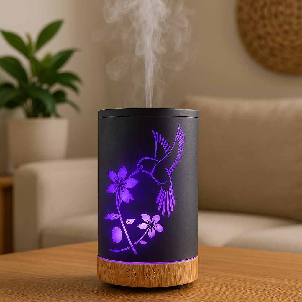 Humming Bird Metal Essential Oil Scent Diffuser Humidifier
