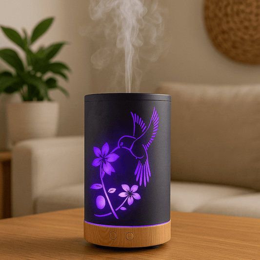 Humming Bird Metal Essential Oil Scent Diffuser Humidifier - 100 ml
