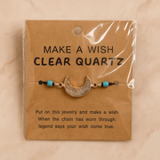 Make A Wish Stone Bracelet - Moon Collection with Natural Gemstone Beads - crystal wish bracelet - image 7 - Aroma Paradise