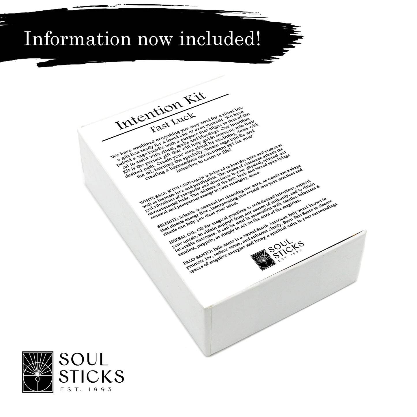 Soul Sticks - Fast Luck Intention Kit - in use - Aroma Paradise