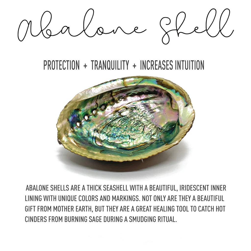 Abalone Shell for Smudging, Sage and Palo Santo Cleansing Rituals