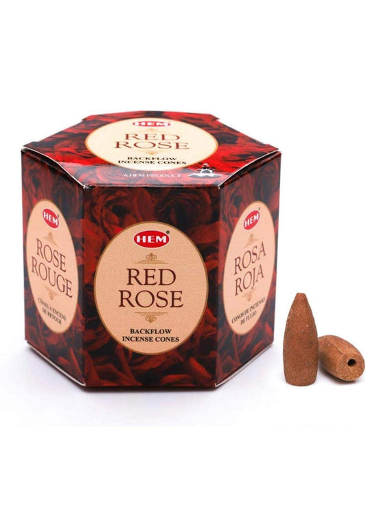 Hem Red Rose Incense Cones - Default Title