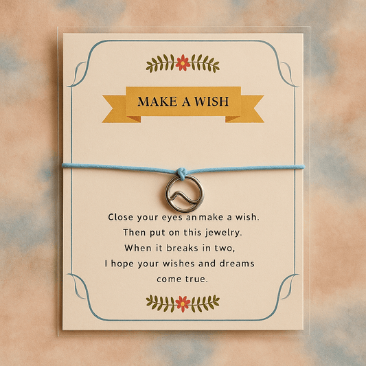 Make A Wish Bracelet - Wave Blue