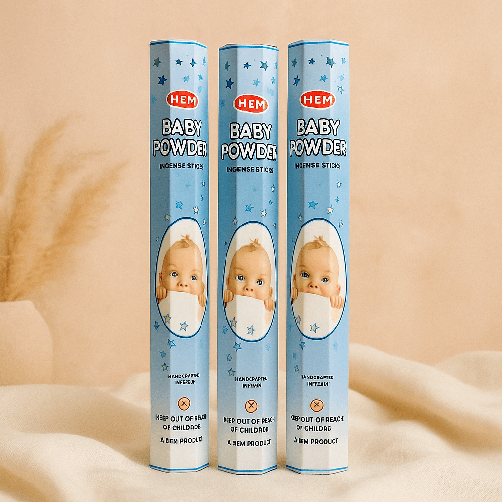 Hem Baby Powder Incense Stick (3-pack) 60 incense