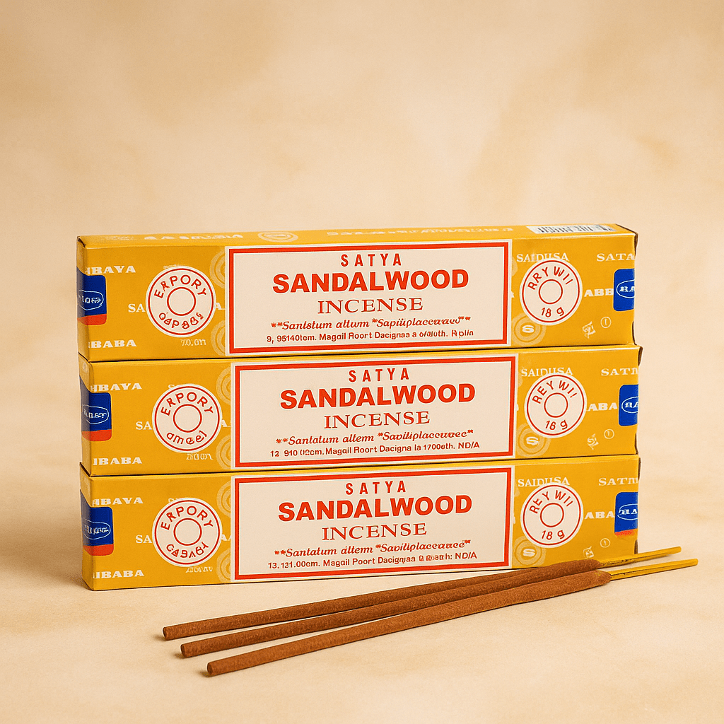 Satya Sandalwood Incense Sticks (3-pack) 45 incense