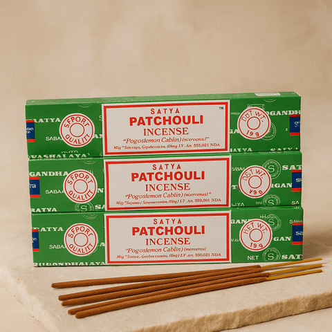 Satya Patchouli Incense Sticks scented incense sticks - Aroma Paradise