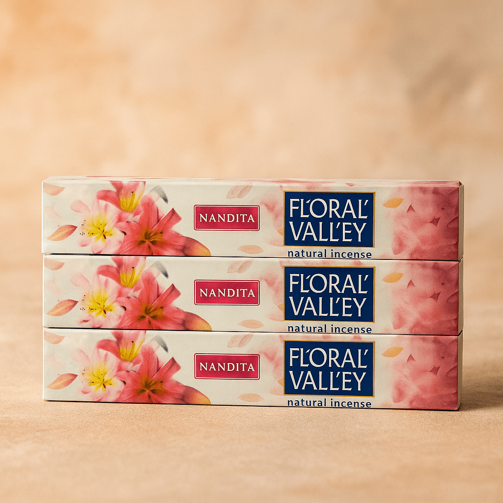 Nandita Floral Valley Incense Sticks (3-pack) 45 incense