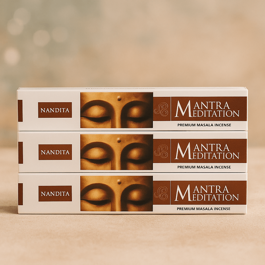 Nandita Mantra Meditation Incense Sticks (3-pack) 45 incense