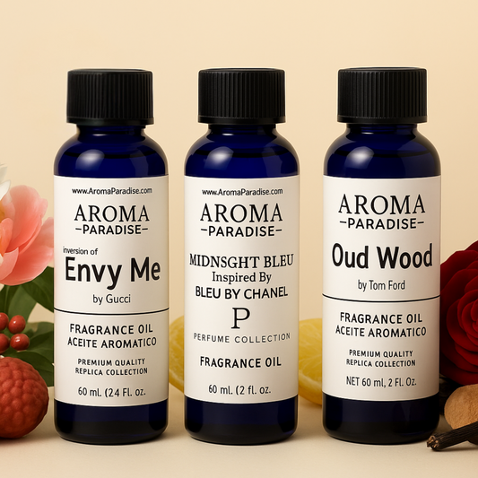 Perfume Fragrance Oils 3-Pack #2 – Envy Me, Bleu de Chanel & Oud Wood Inspired