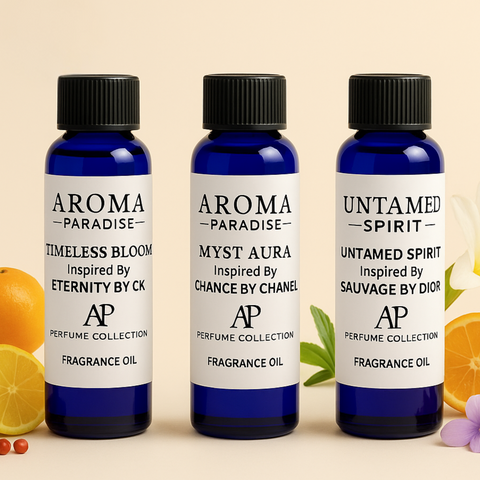 Perfume Fragrance Oils 3-Pack #3 – Eternity, Chance & Sauvage Inspired (For Humidifying Scent Diffusers) fragrance oil for diffusers - Aroma Paradise