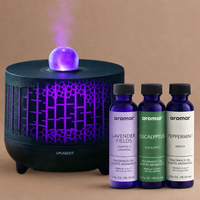 7-Color Crystal Ball Clear Diffuser Gift Pack – With Lavender, Eucalyptus And Peppermint Oils.