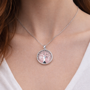 Silver Tree Crystal Pendant – Natural Stone Symbol Jewelry crystal pendant necklace - image 6 - Aroma Paradise