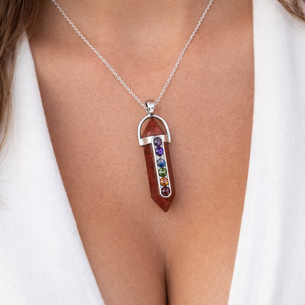 7-Chakra Hexagon Crystal Pendant – Natural Energy Alignment Jewelry - 7-chakra healing crystal necklace - image 8 - Aroma Paradise
