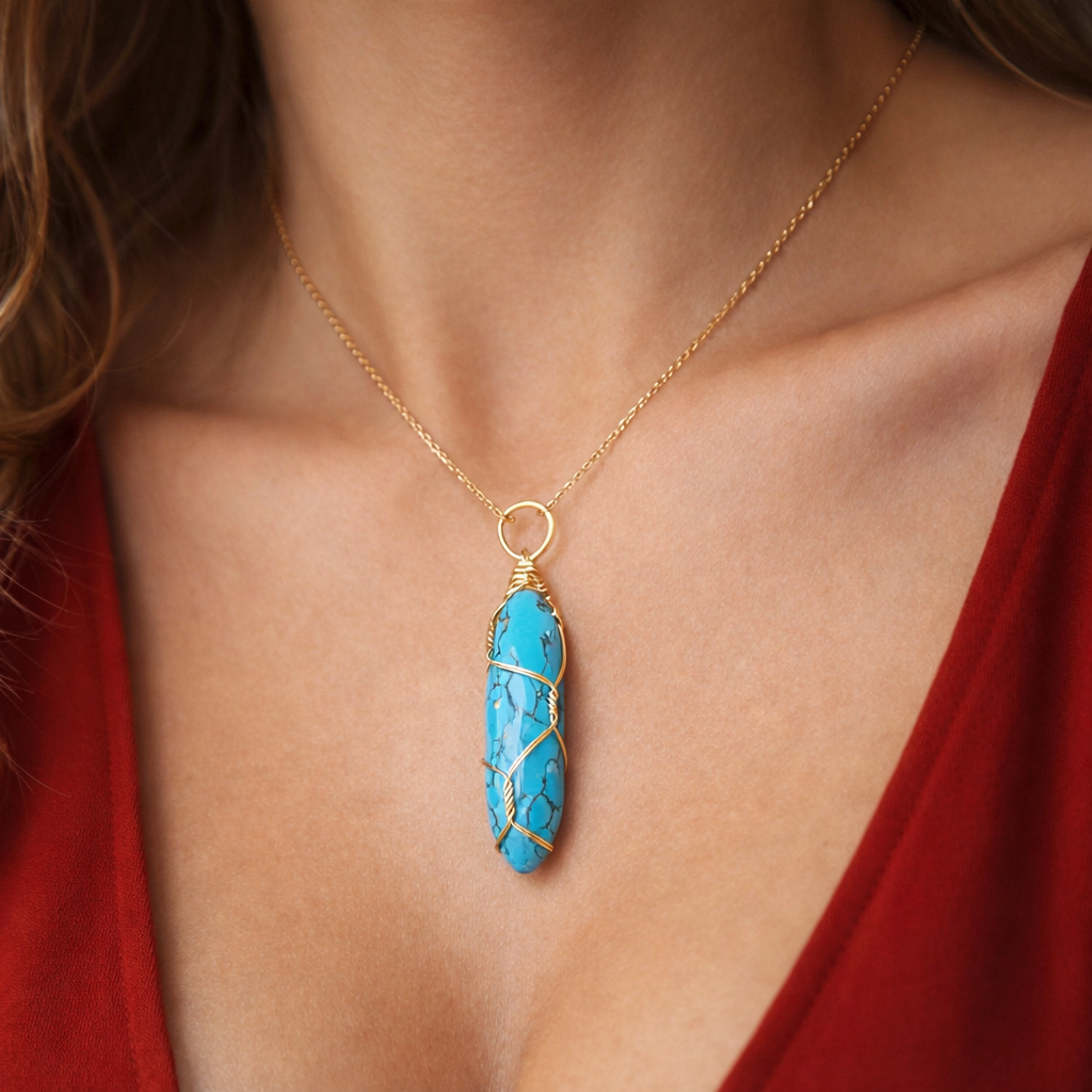 Hexagon Crystal Net Pendant – Natural Stone Point Jewelry - natural stone point necklace - image 8 - Aroma Paradise