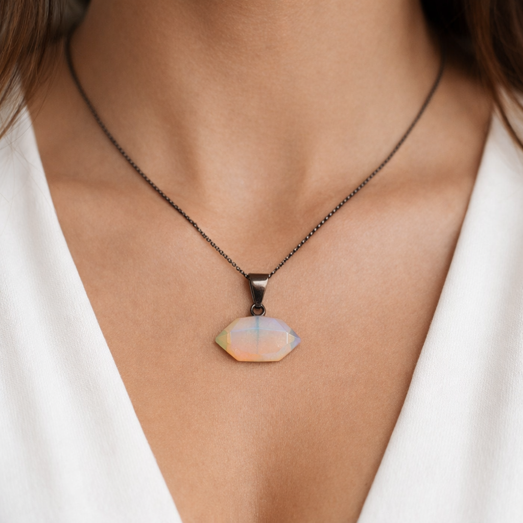 Octagon Crystal Pendant | Natural Crystal Jewelry crystal pendant necklace - image 10 - Aroma Paradise