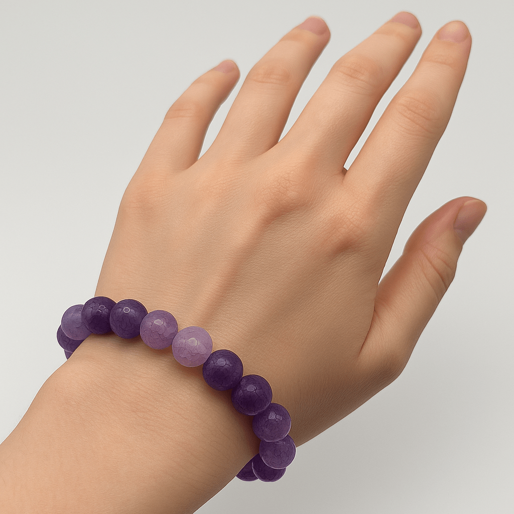 Crystal Bracelet Collection: Aventurine, Rose Quartz, and Amethyst Stones - crystal lava stone bracelet - image 6 - Aroma Paradise