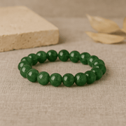 Green Aventurine Bracelet - 10 mm - crystal lava stone bracelet - Aroma Paradise