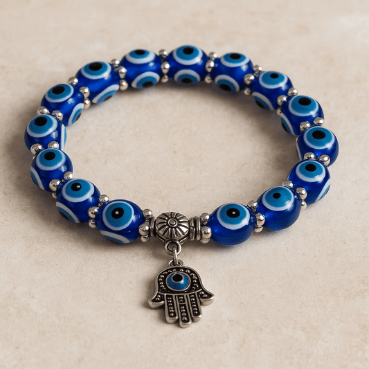 Evil Eye Bracelet - 8mm (Blue Regular)