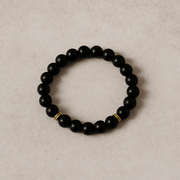 7-Chakra crystal lava stone aromatherapy bracelet - alternate view - Aroma Paradise