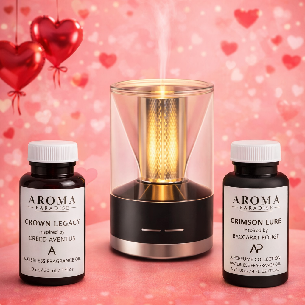 The Date Night Statement Bundle - Baccarat and Creed inspired Waterless Fragrance Oil waterless cold-air scent diffuser - Aroma Paradise