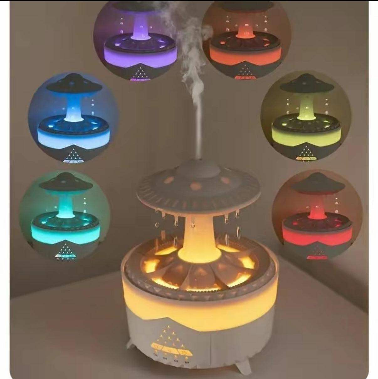 UFO Raindrop Essential Oil Scent Diffuser Humidifier - White