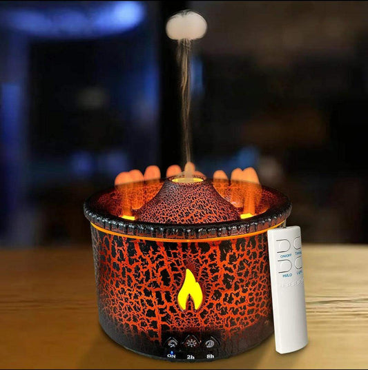 Volcano Essential Oil Scent Diffuser Humidifier - Black