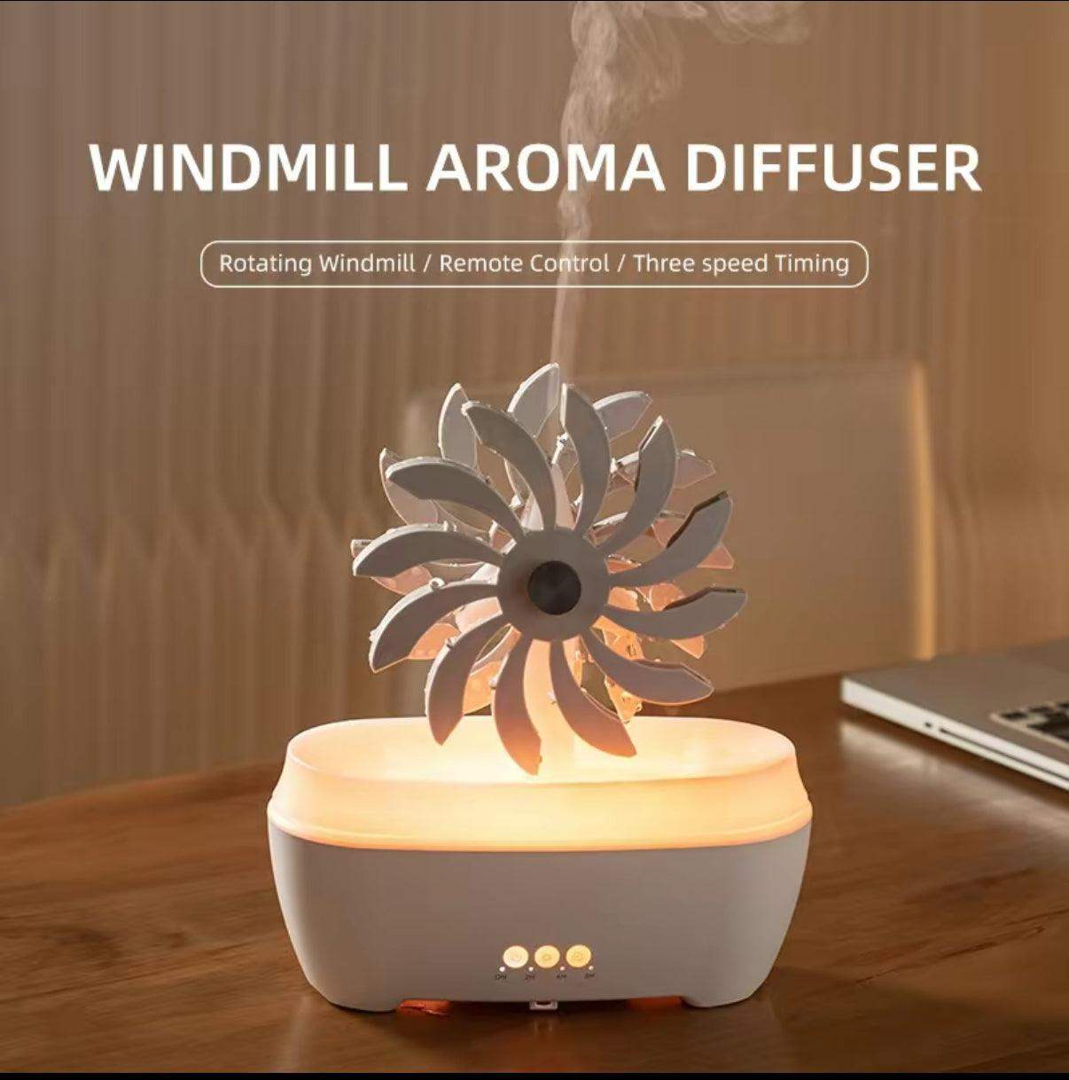 Windmill Spa Essential Oil Scent Diffuser Humidifier - White