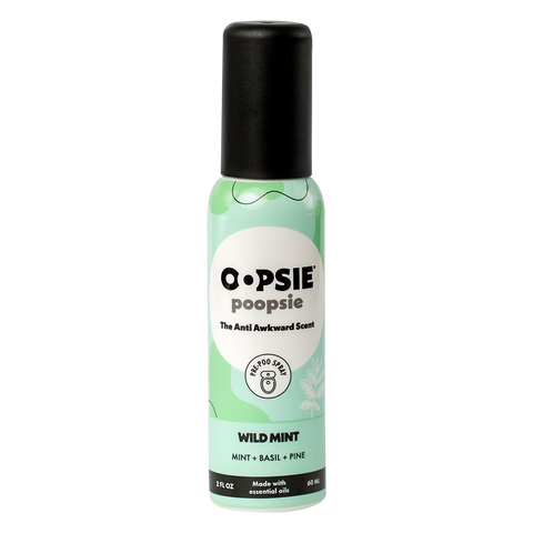 Toilet Spray Wild Mint 2oz by Oopsie Poopsie