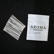 Pearled Sand Wax Wick Refill 20 Pc - 2" Organic Cotton Wicks for Sand Candles Making Pearled Sand Wax Candle Kit Aroma Paradise