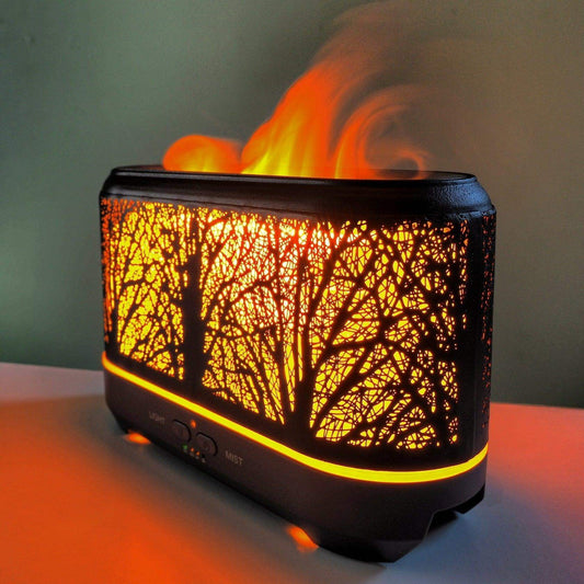 Warm Flame Forest Essential Oil Scent Diffuser Humidifier - Default Title
