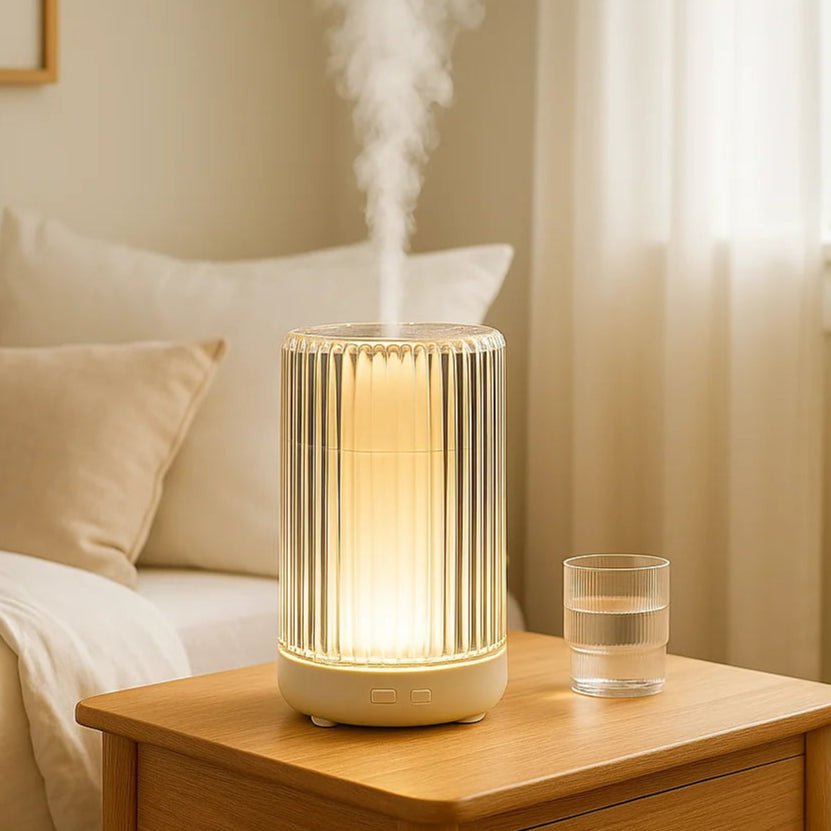 7 Color Clear Ultrasonic Essential Oil Diffuser & Cool Mist Humidifier – LED Night Light, Auto Shut-Off & Whisper Quiet for Home & Office (with remote) ultrasonic essential oil diffuser and humidifier - Aroma Paradise