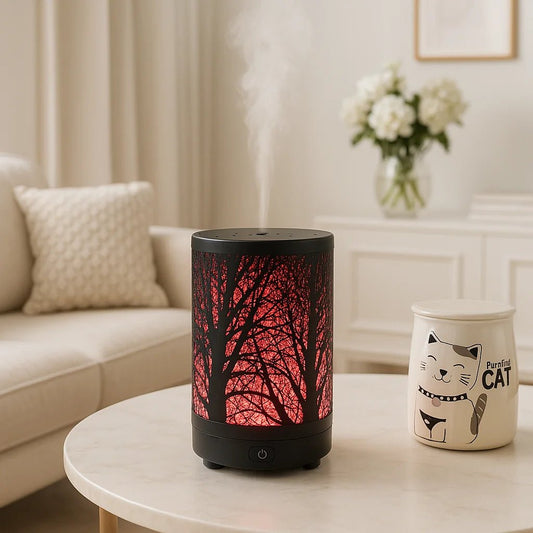 Forest Essential Oil Scent Diffuser Humidifier - Metal - 100 ml