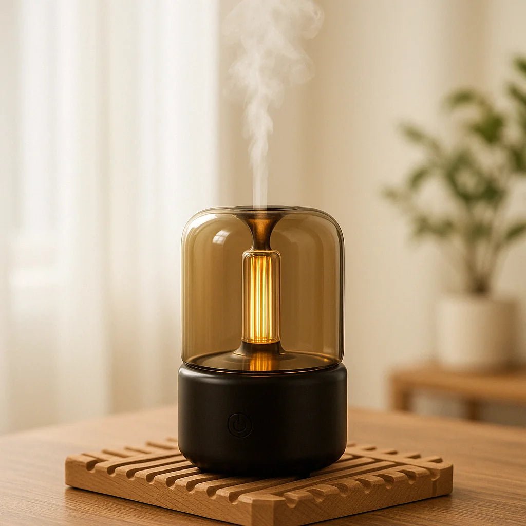 Candlelight Ultrasonic Essential Oil Diffuser & Cool Mist Humidifier ...