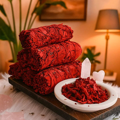 Dragon’s Blood Sage Smudge Stick for Energy Protection, Cleansing & Meditation for spiritual cleansing - Aroma Paradise