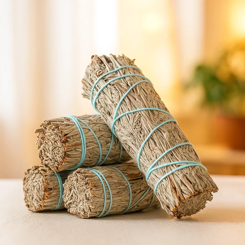 Blue Sage Smudge Stick for Cleansing, Meditation & Spiritual Healing for spiritual cleansing - Aroma Paradise