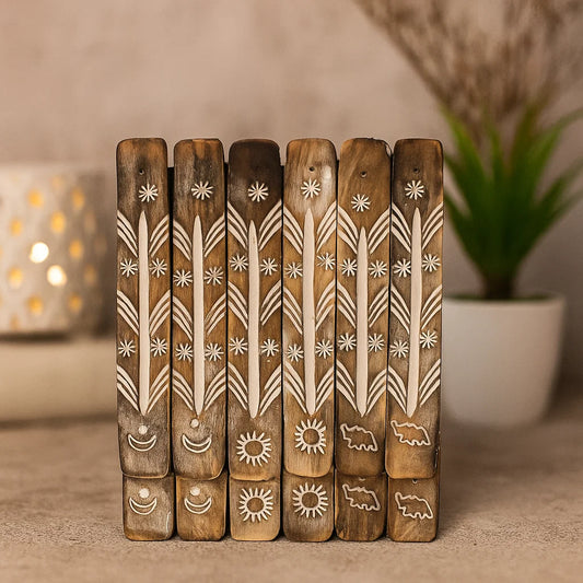 Light wood incense holder