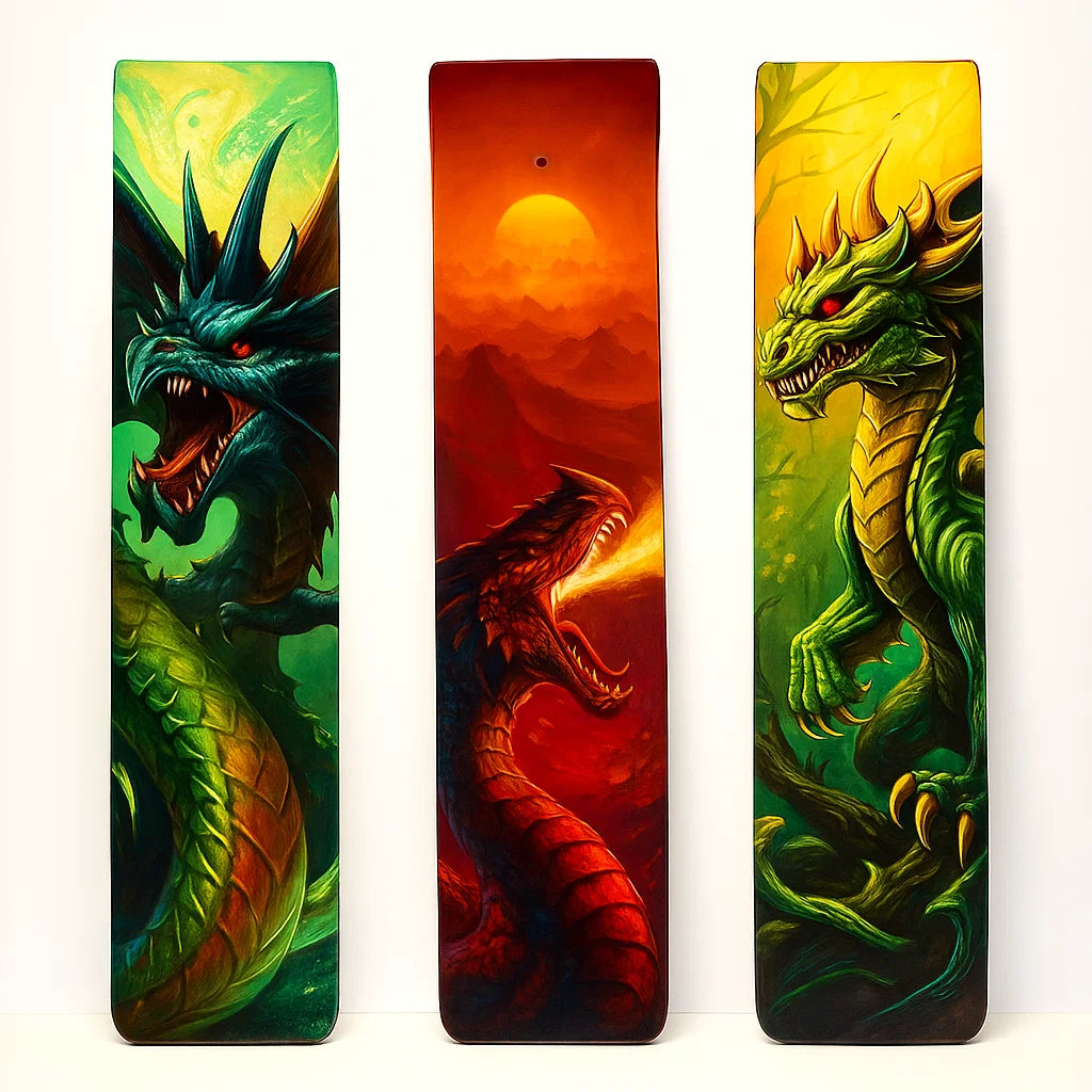 Dragon Artwork Wooden Incense Holder — Ash Catcher - Aroma Paradise