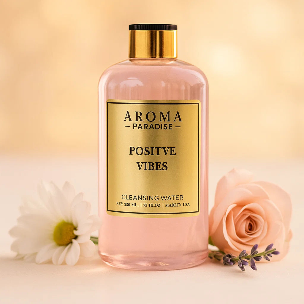 Positive Vibes Cleansing Water – Uplift & Refresh Your Space - Aroma Paradise