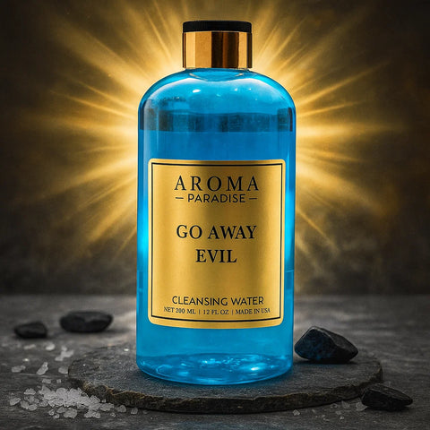 Go Away Evil Cleansing Water – Remove Negativity & Protect Your Space - Aroma Paradise