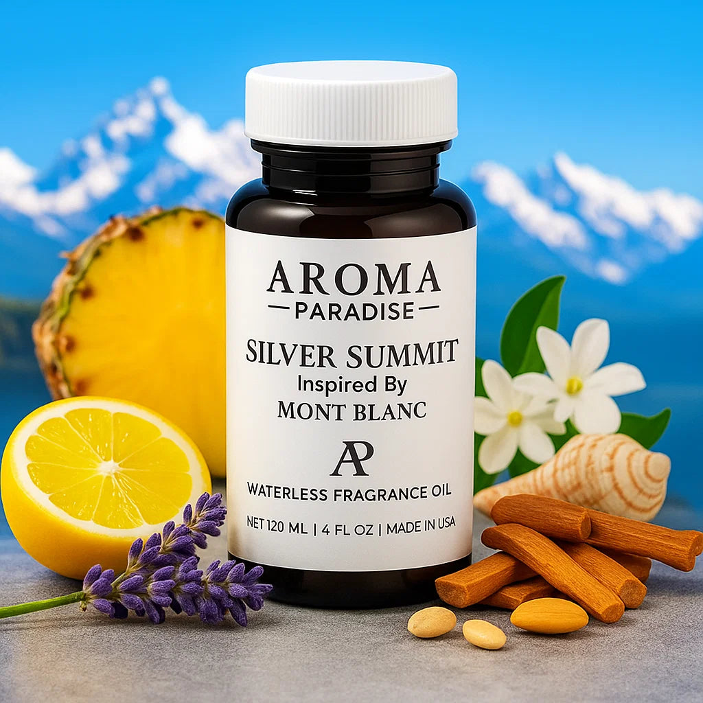 Mont Blanc Perfume Inspired Premium Long-Lasting Waterless Fragrance Oil | For Cold-Air & Waterless Diffusers - Silver Summit (Formerly Monaco)