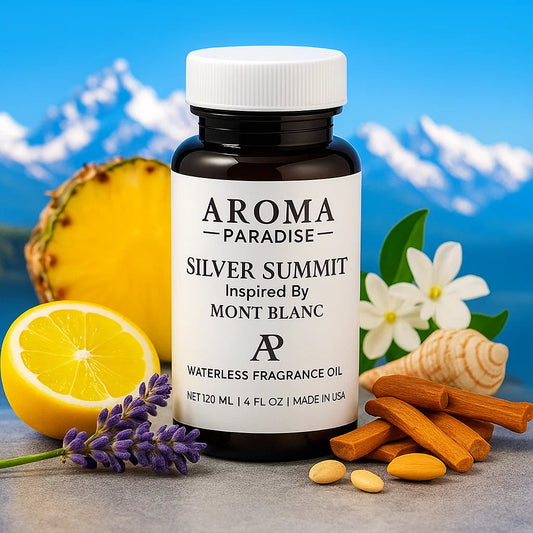Mont Blanc Perfume Inspired Premium Long-Lasting Waterless Fragrance Oil | For Cold-Air & Waterless Diffusers - Silver Summit (Formerly Monaco)