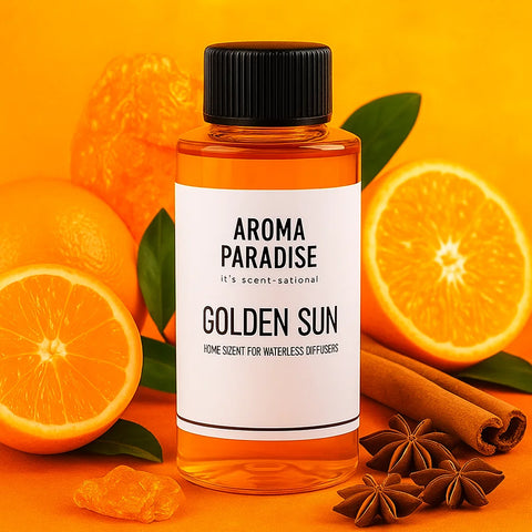Golden Sun - waterless fragrance oil bottle - Aroma Paradise