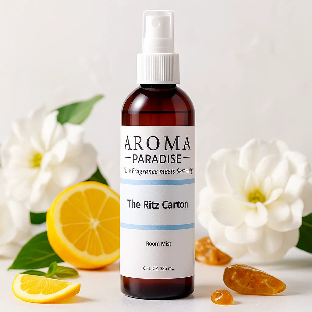 Room Mist Bottle on white counter