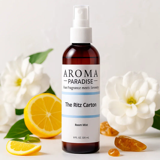 Room Mist Bottle on white counter