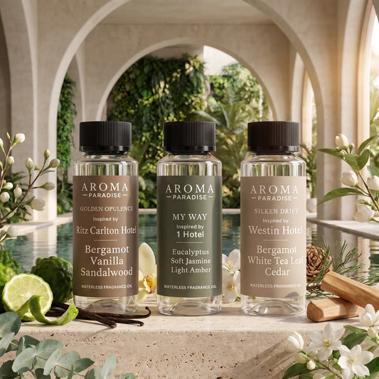 Bestselling Hotel Scents - 3-Oil Collection with Golden Opulence, My Way, Silken Drift