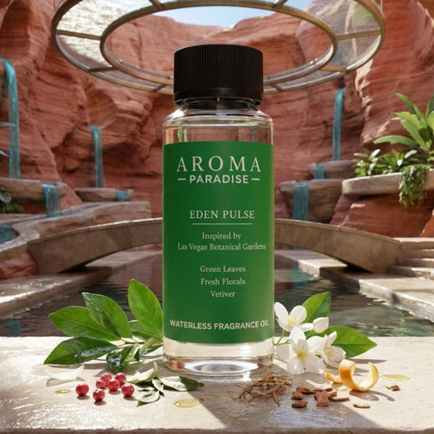 Aroma Paradise Eden Pulse waterless fragrance oil immersive product image